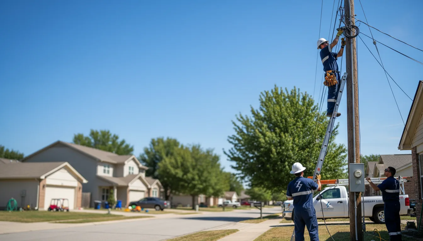 Residential electrician providing installation services in Northwood, IA